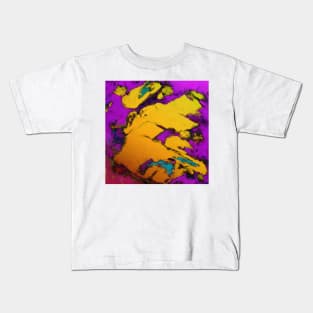 Yellow erosion Kids T-Shirt